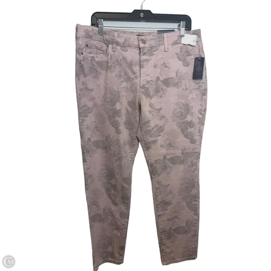 Jeans Straight By Clothes Mentor In Pink, Size: 14