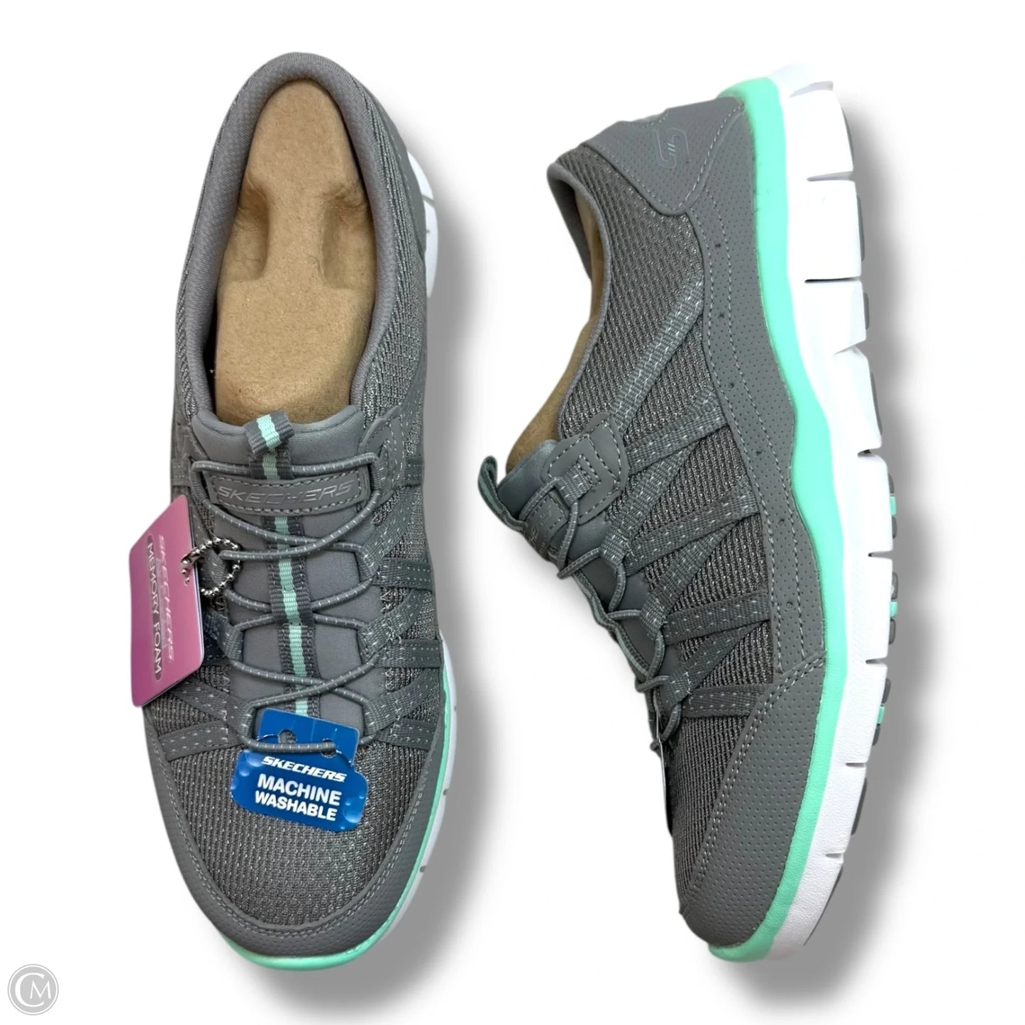 Shoes Sneakers By Skechers In Grey, Size: 8