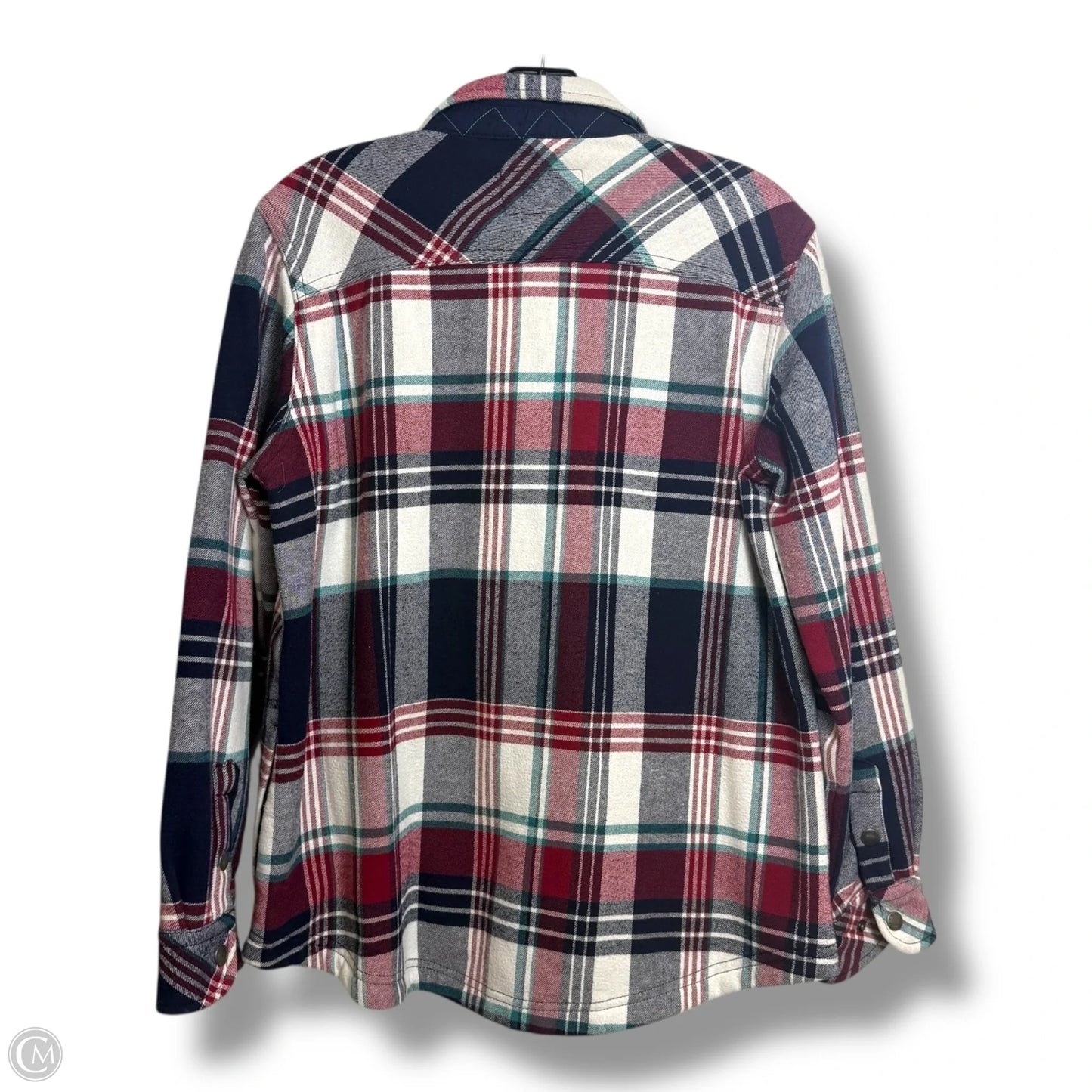 Jacket Shirt By Orvis In Plaid Pattern, Size: L