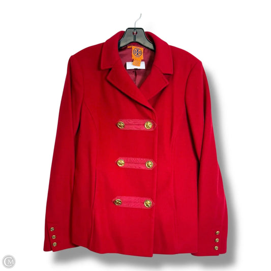 Coat Designer By Tory Burch In Red, Size: 12