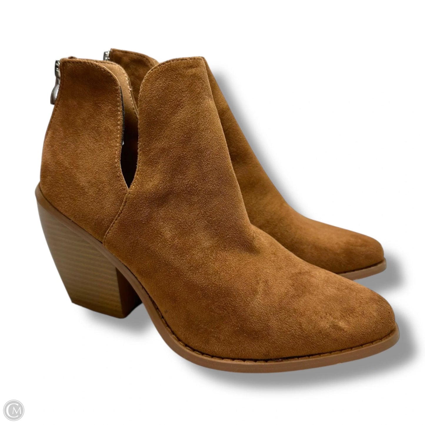 Boots Ankle Flats By Yoki In Brown, Size: 8