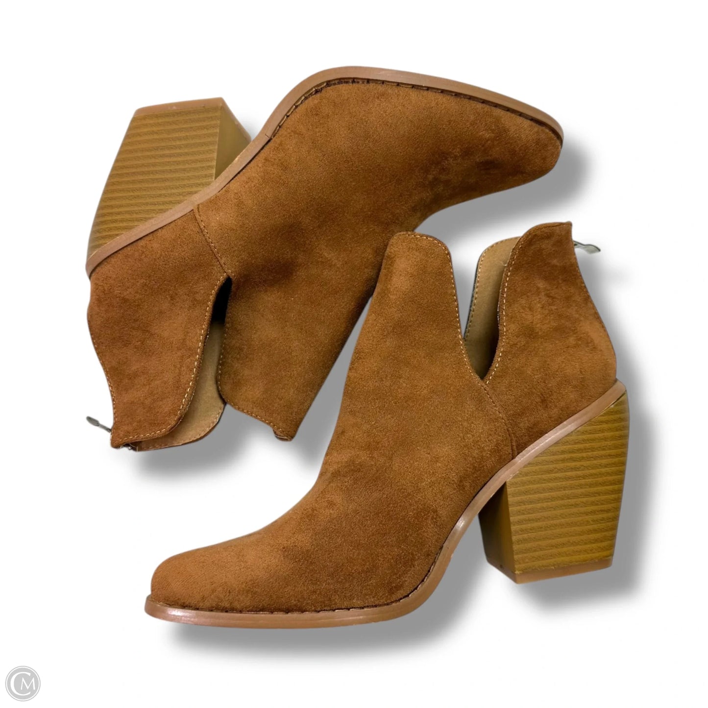 Boots Ankle Flats By Yoki In Brown, Size: 8