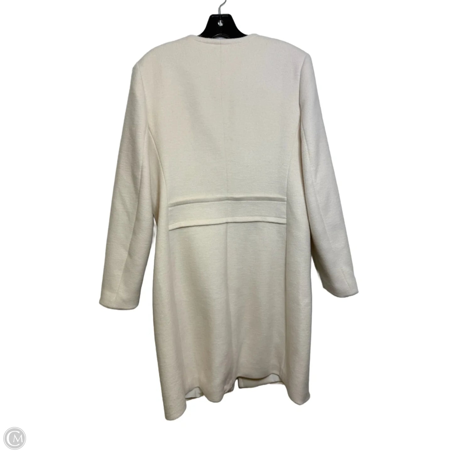 Coat Peacoat By Ann Taylor In White, Size: M