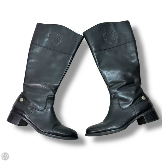 Wide calf Boots Knee Flats By Etienne Aigner In Black, Size: 9