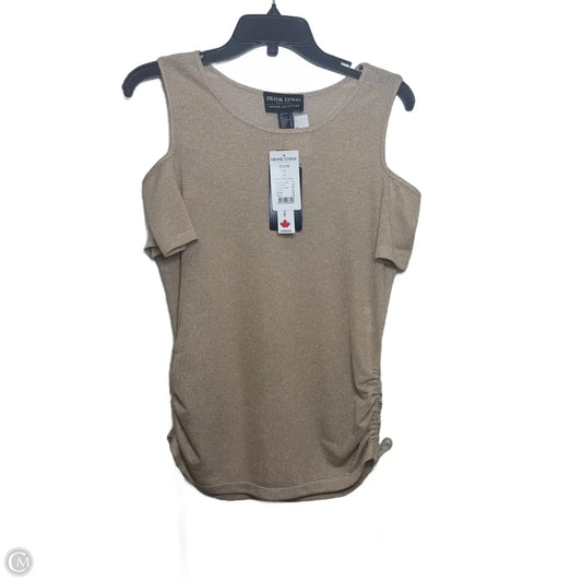 Top Sleeveless By Frank Lyman In Gold, Size: 12
