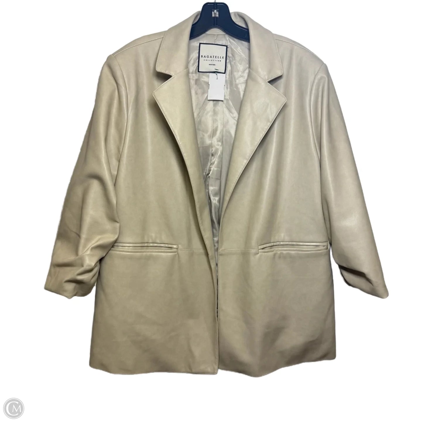 Blazer By Bagatelle In Beige, Size: Xl
