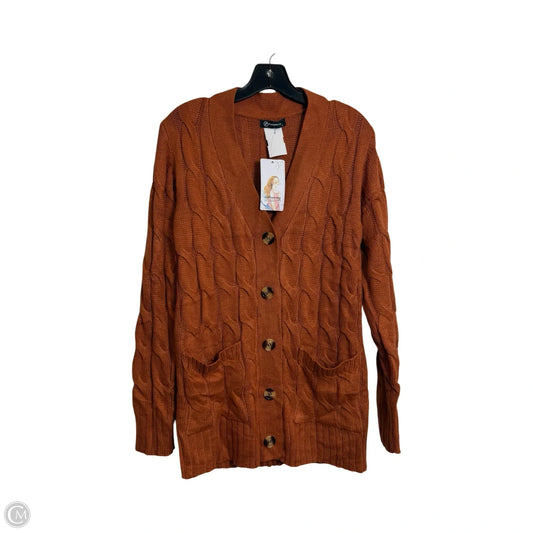 Cardigan By Prettygarden In Orange, Size: S