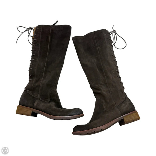 Boots Mid-calf Flats By Sofft In Brown, Size: 9.5