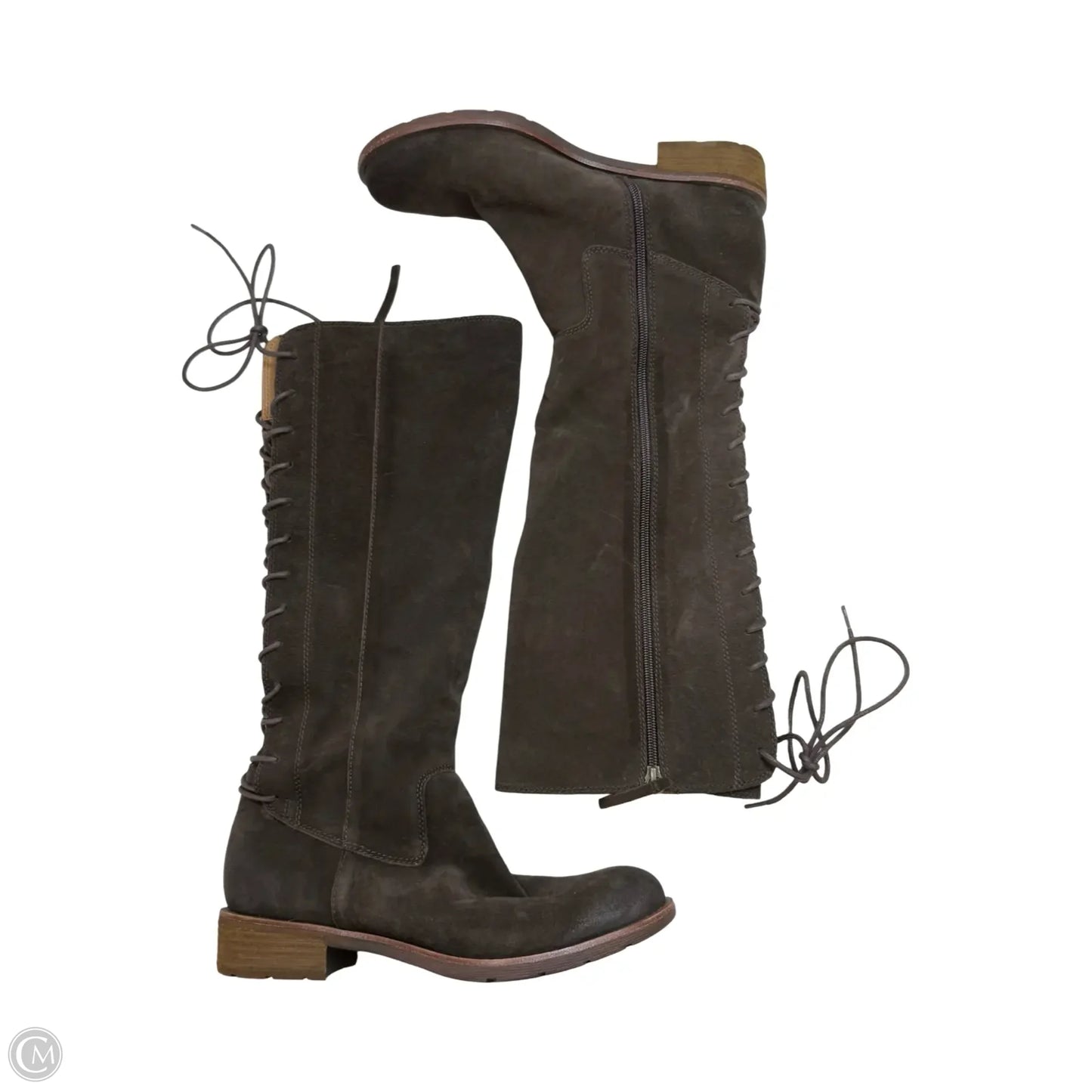 Boots Mid-calf Flats By Sofft In Brown, Size: 9.5