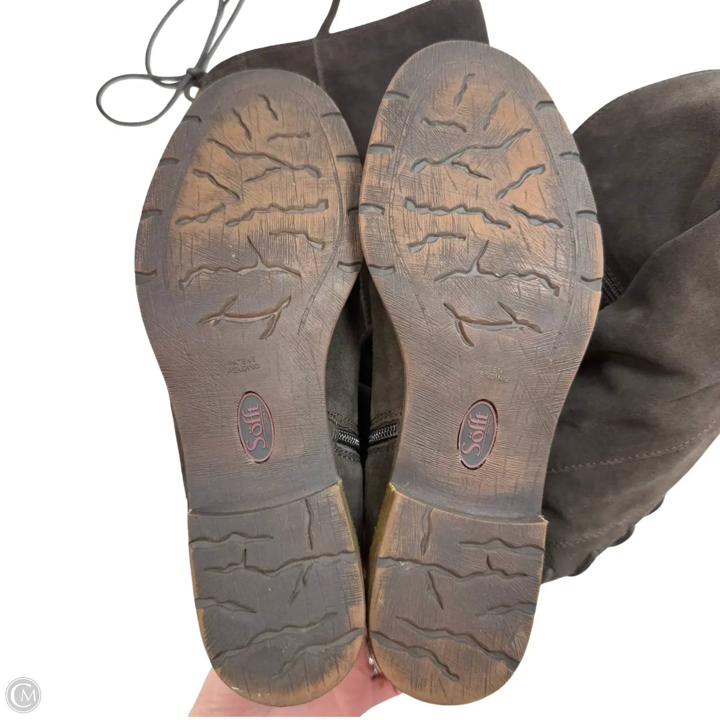 Boots Mid-calf Flats By Sofft In Brown, Size: 9.5