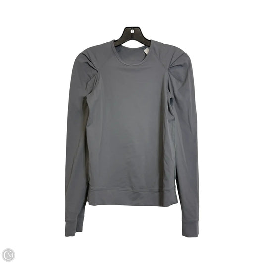 Top Long Sleeve By Lululemon In Grey, Size: S