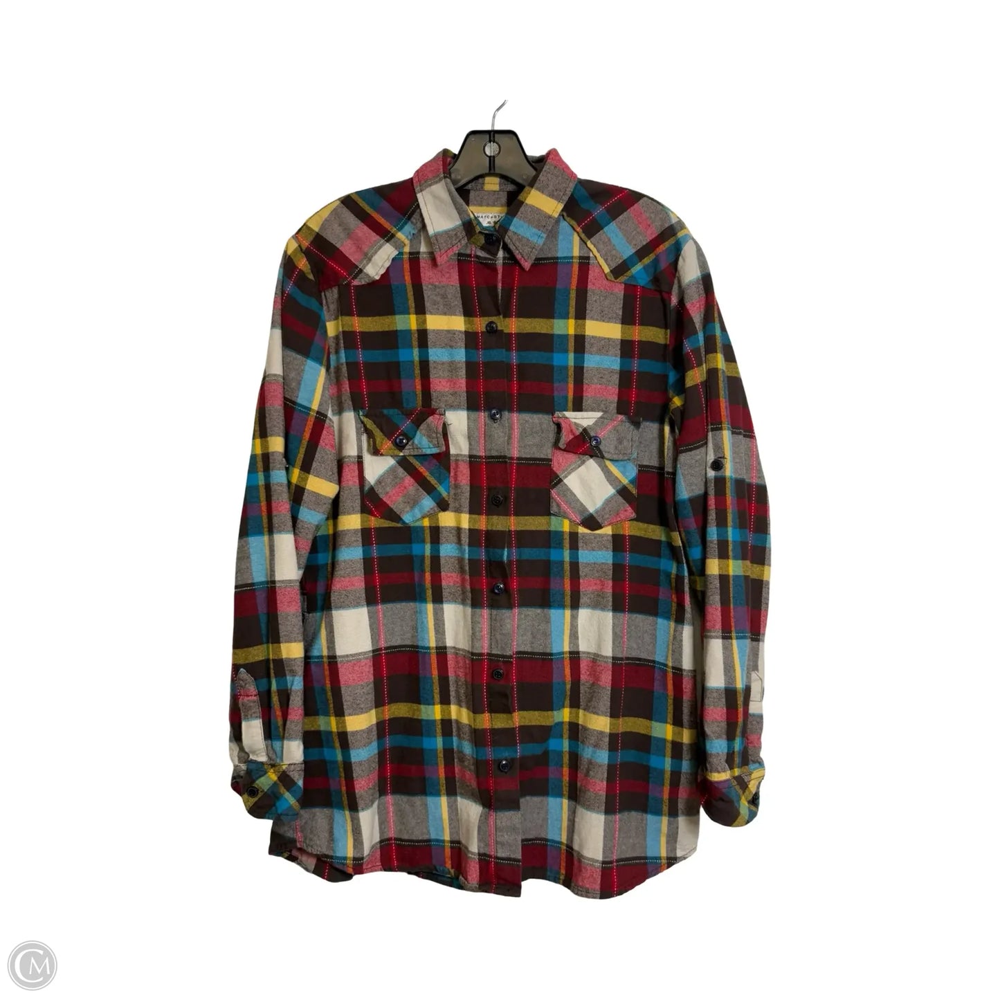 Top Long Sleeve By Clothes Mentor In Multi-colored, Size: L