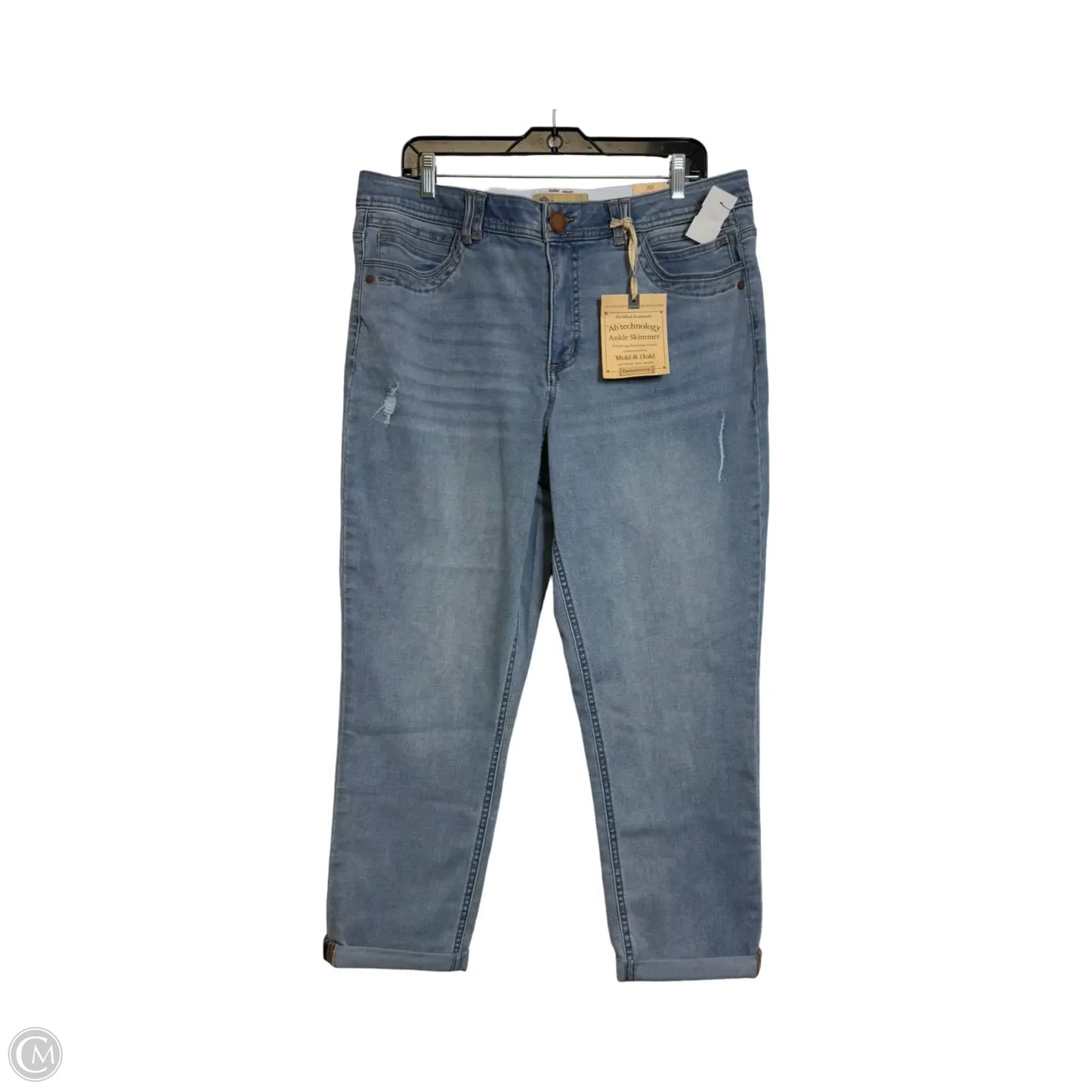 Jeans Cropped By Democracy In Blue Denim, Size: 16