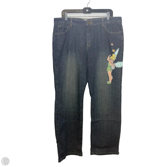 Tinkerbell Jeans Flared By Disney Store In Blue Denim, Size: 14