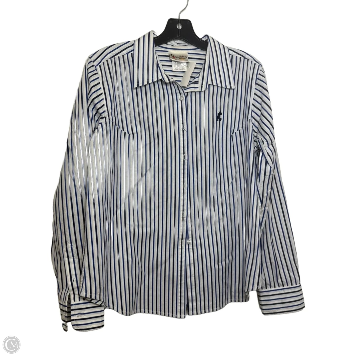 Top Long Sleeve By Disney In Striped Pattern, Size: L