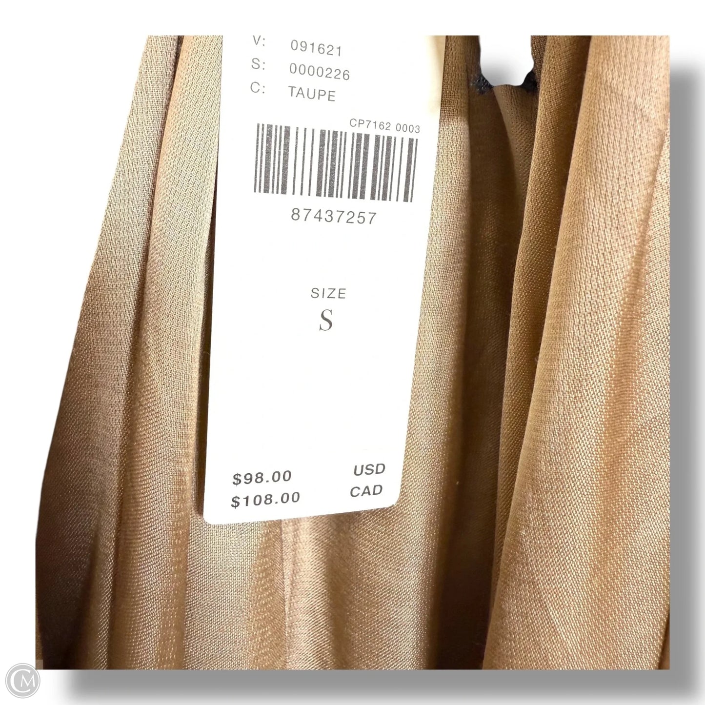 Colorblock Slip Midi Dress Casual Midi By Anthropologie In Black & Cream, Size: S