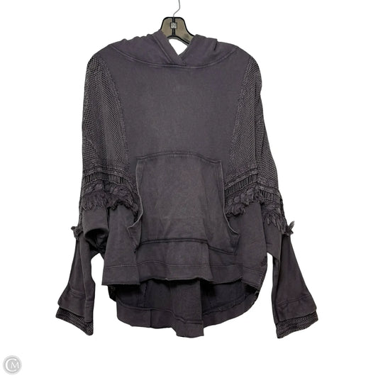 Sweatshirt Crewneck By Free People In Grey, Size: S