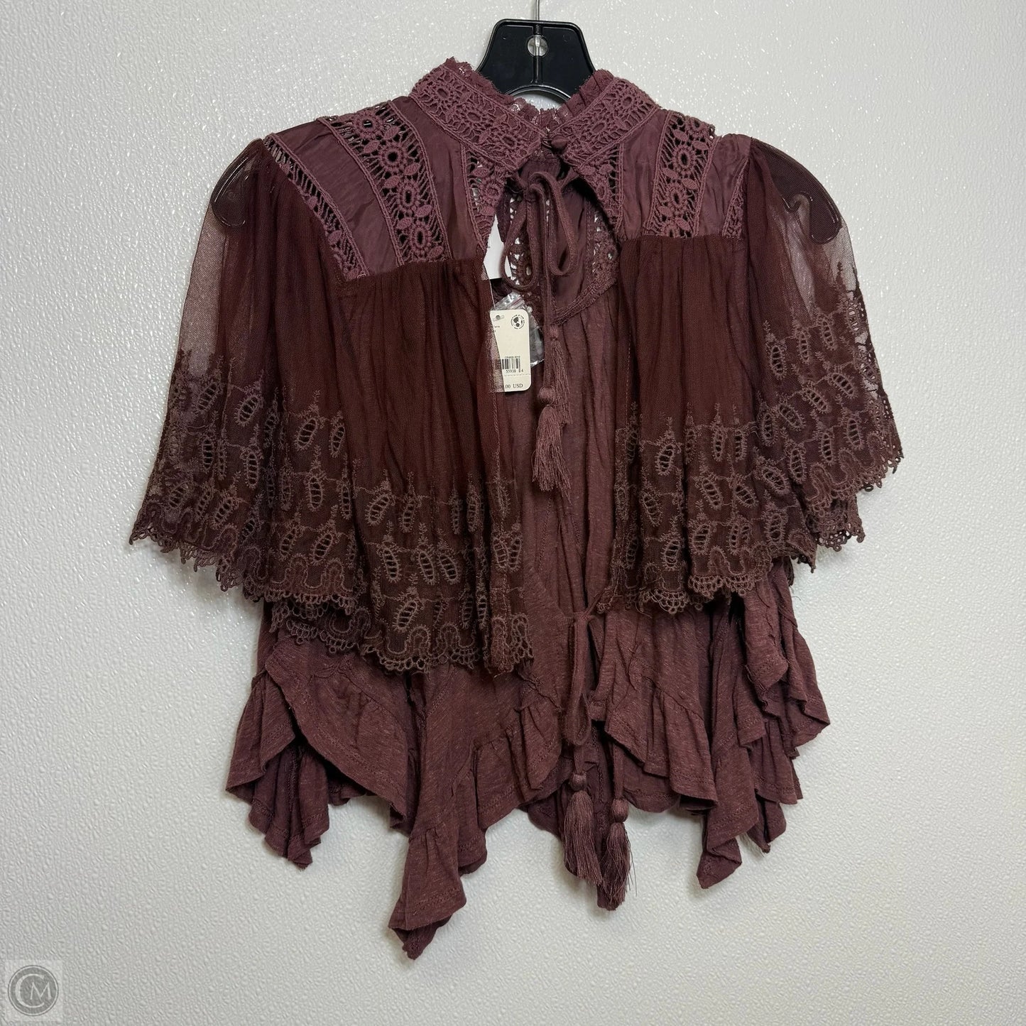 Top Short Sleeve By Free People In Red, Size: M