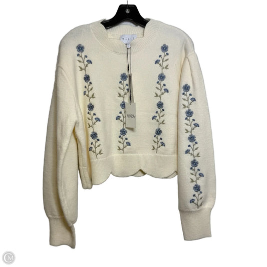 Sweater By Mable In White, Size: M