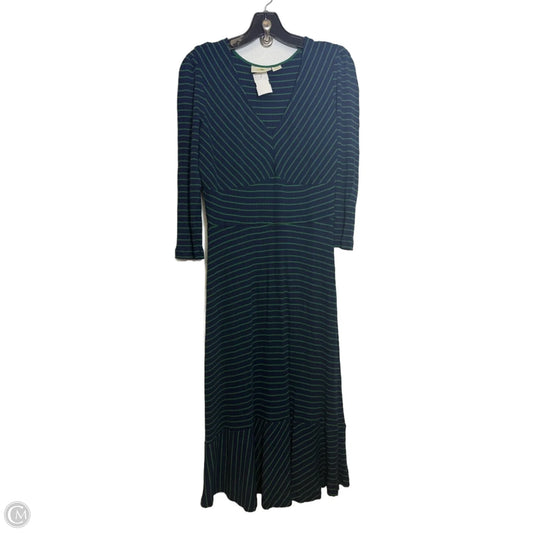 Dress Casual Maxi By Maeve In Striped Pattern, Size: L