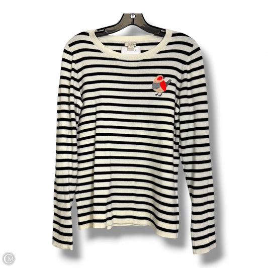 Top Long Sleeve By J. Crew In Striped Pattern, Size: S