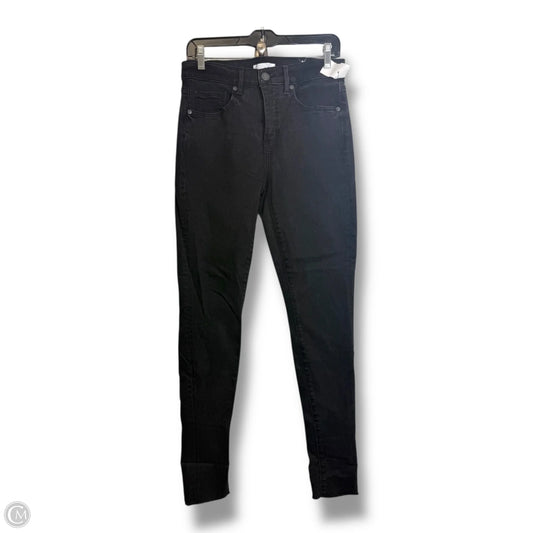 Jeans Skinny By Loft In Black Denim, Size: 6