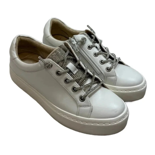 Shoes Sneakers By Vaneli In White, Size: 6.5