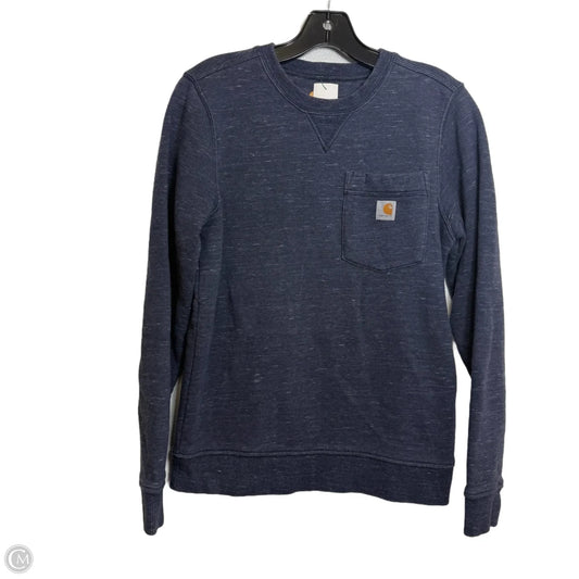 Sweatshirt Crewneck By Carhartt In Blue, Size: Xs