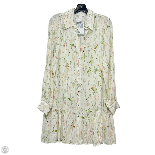 Dress Casual Short By H&m In Floral Print, Size: S