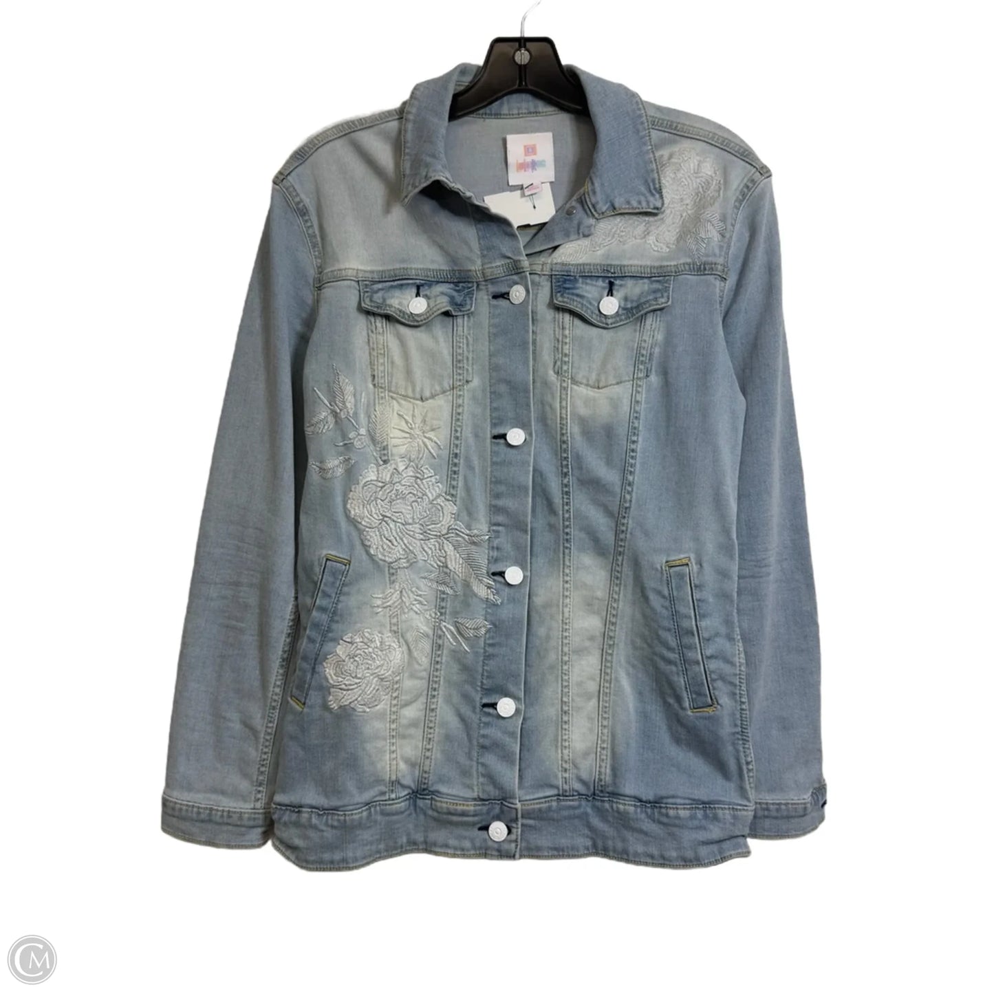 Jacket Denim By Lularoe In Blue Denim, Size: S