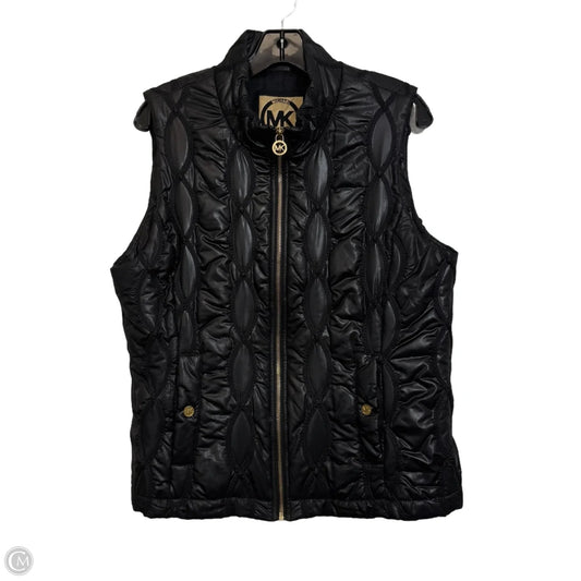 Vest Designer By Michael Kors In Black, Size: L
