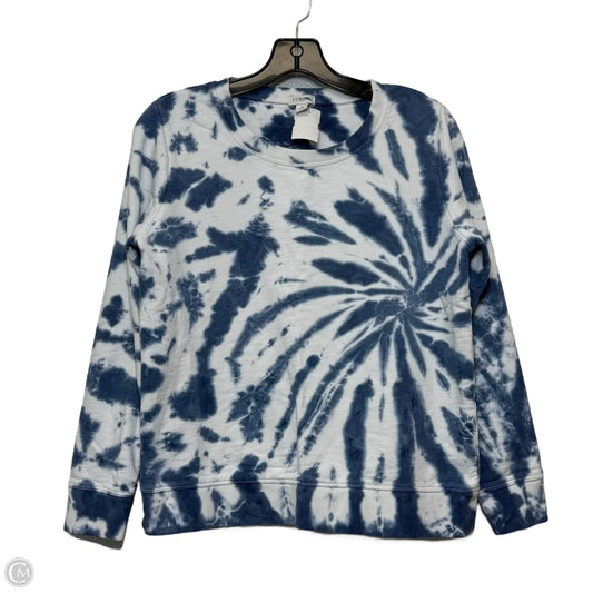 Sweatshirt Crewneck By J. Crew In Tie Dye Print, Size: S