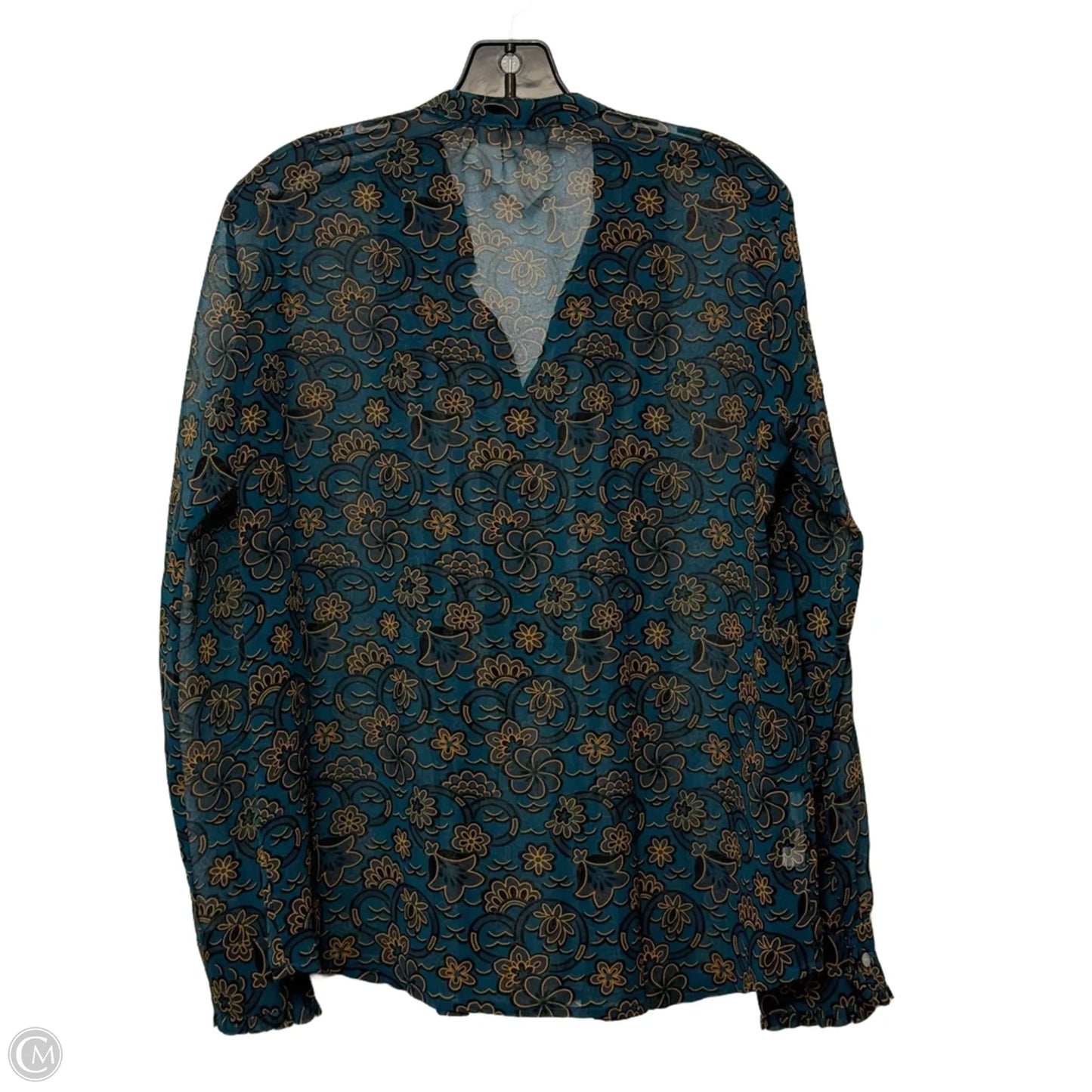 Top Long Sleeve By Loft In Floral Print, Size: Xs