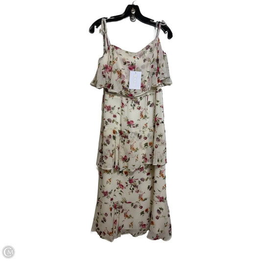 Dress Casual Midi By Wayf In Floral Print, Size: M