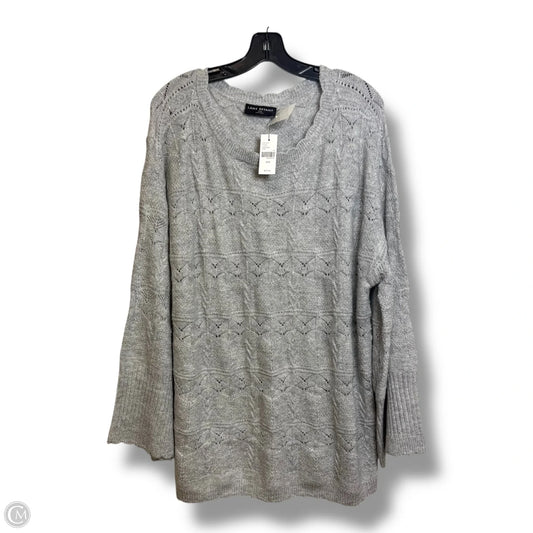 Sweater By Lane Bryant In Silver, Size: 1x