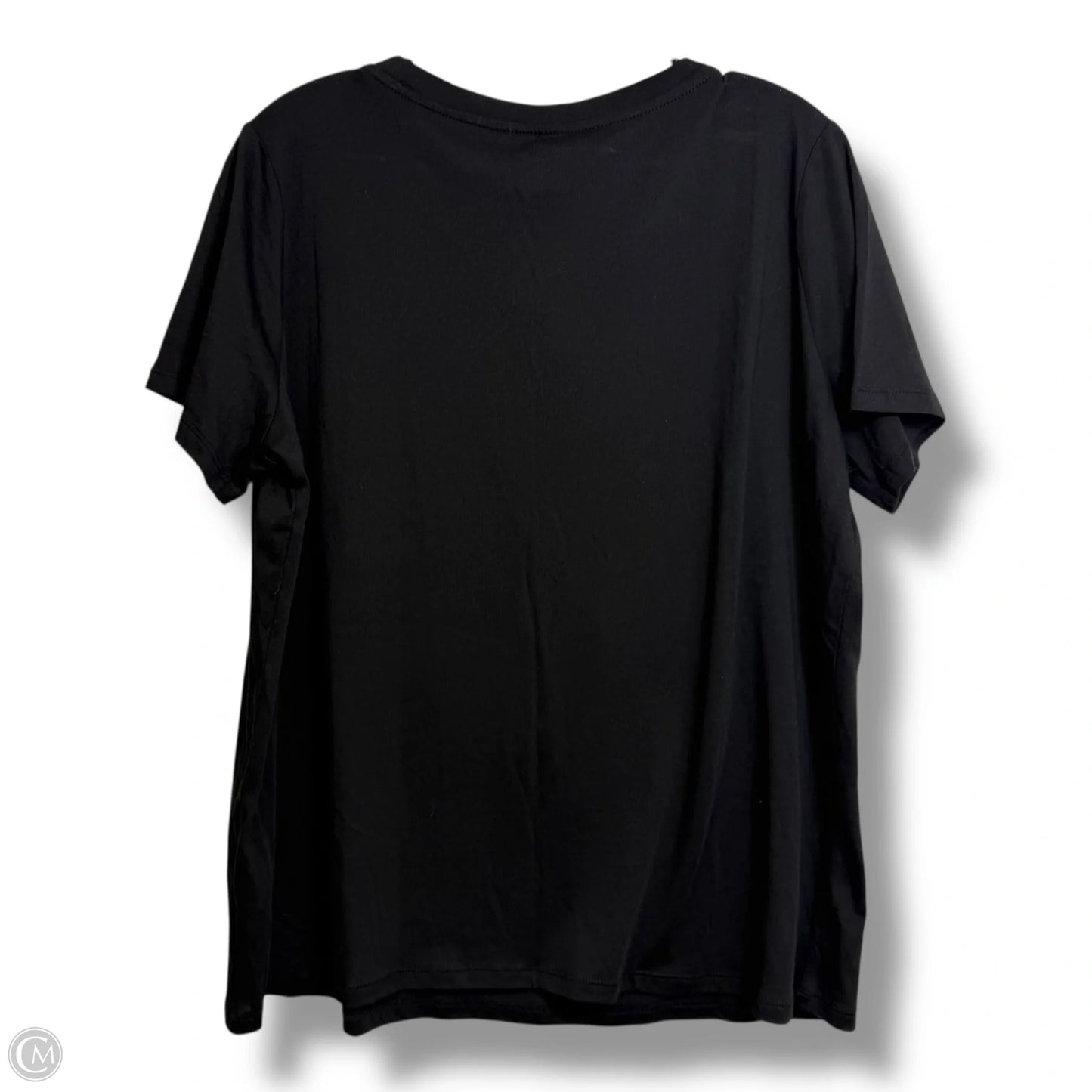 Top Short Sleeve Designer By Michael Kors In Black, Size: Xl