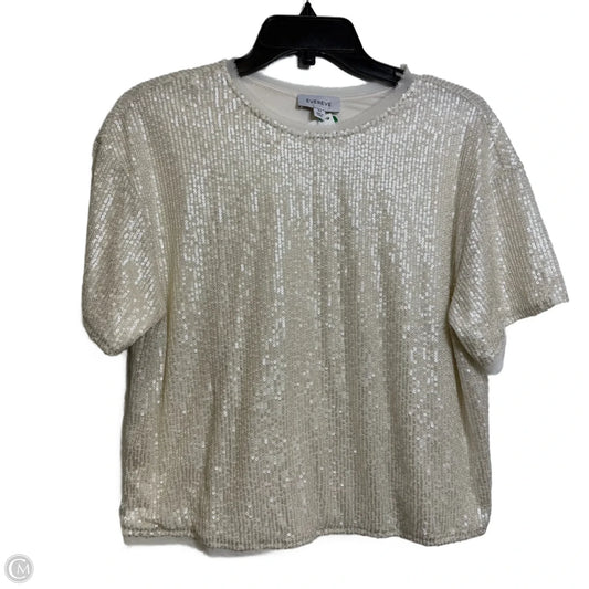 Top Short Sleeve By Evereve In White, Size: Xs