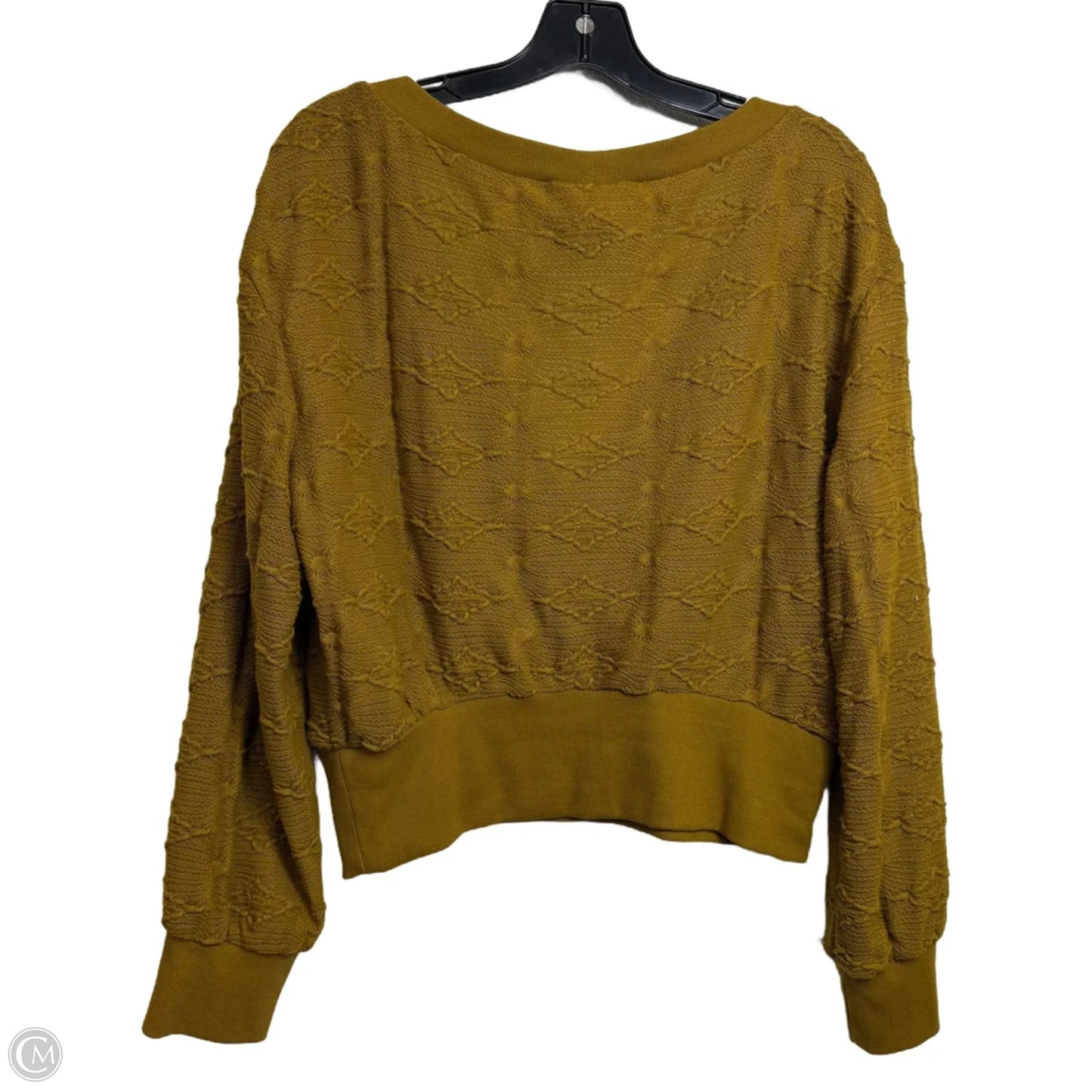Sweater By Anthropologie In Yellow, Size: L