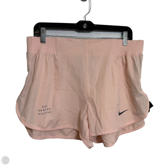 Athletic Shorts By Nike In Peach, Size: L