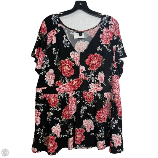 Top Short Sleeve By Torrid In Floral Print, Size: 2x