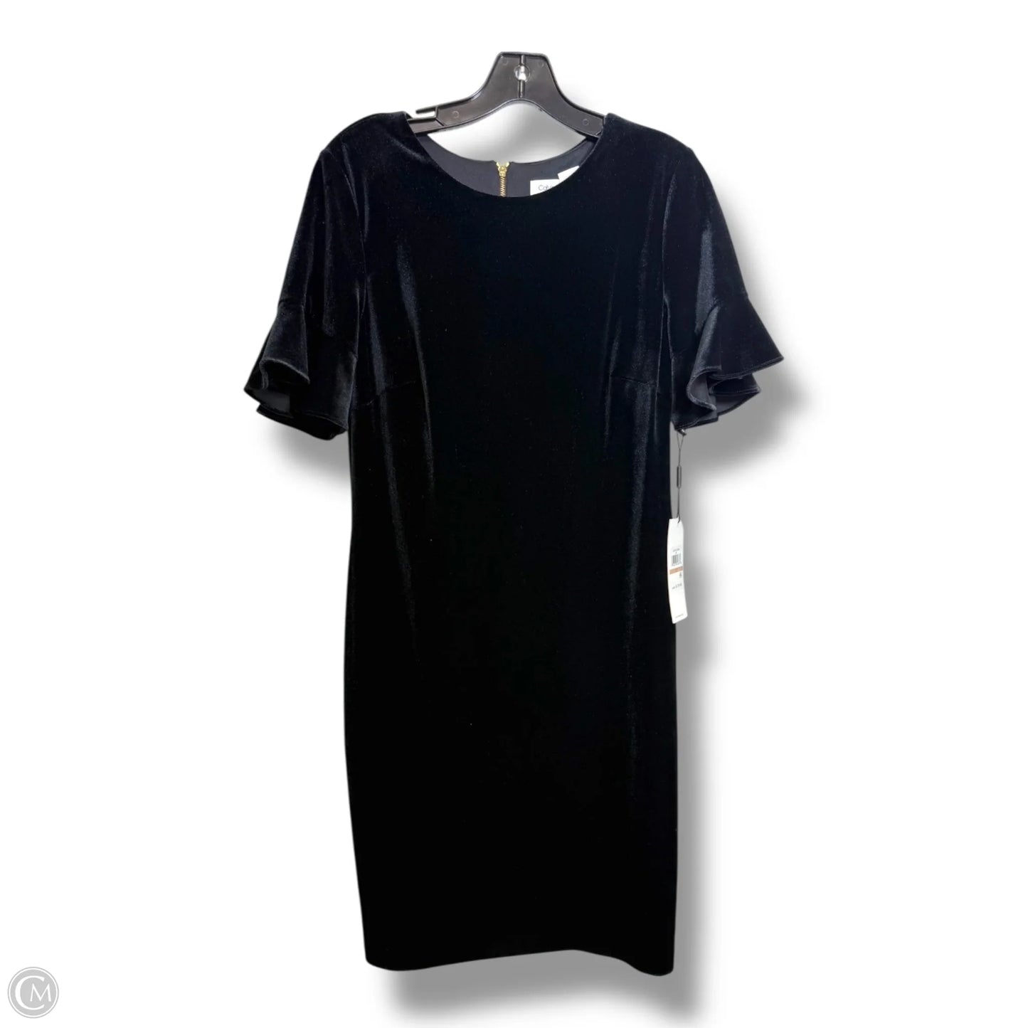 Dress Work By Calvin Klein In Black, Size: 12