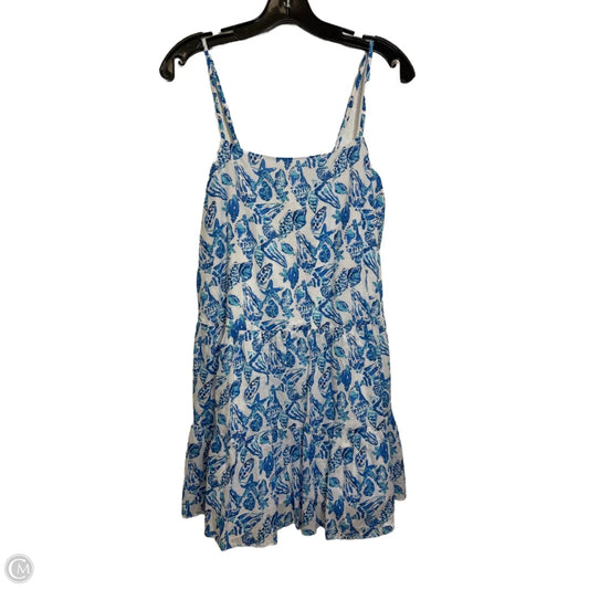 Dress Designer By Lilly Pulitzer In Blue & White, Size: M