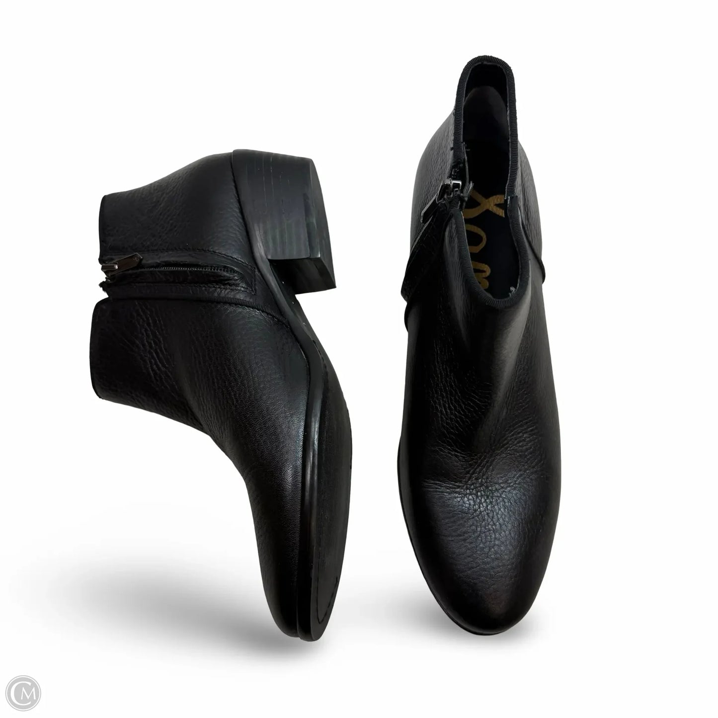 Boots Ankle Flats By Sam Edelman In Black, Size: 7