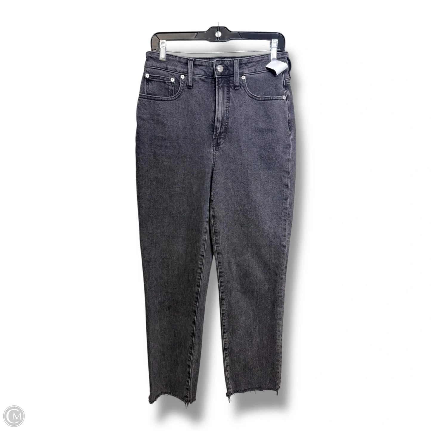 Jeans Cropped By Madewell In Black Denim, Size: 6