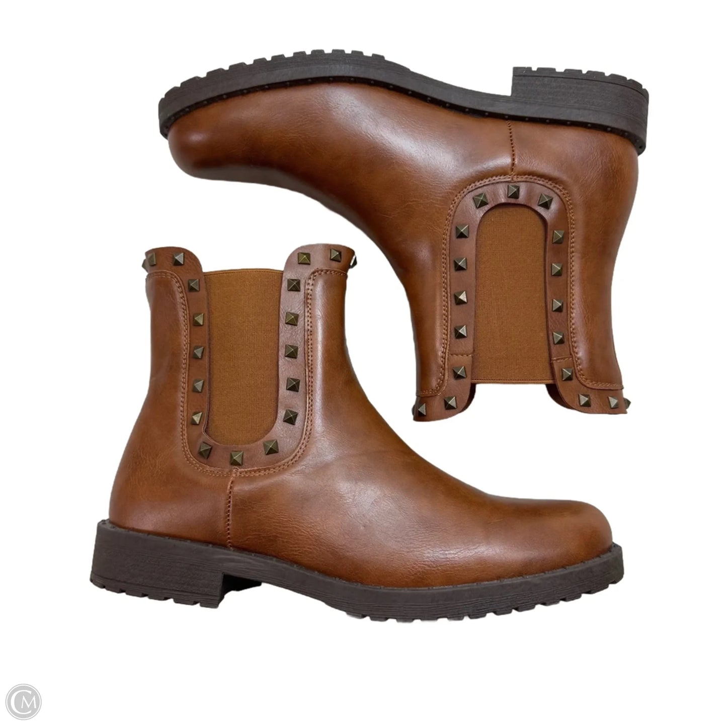 Boots Ankle Flats By Olivia Miller In Brown, Size: 11