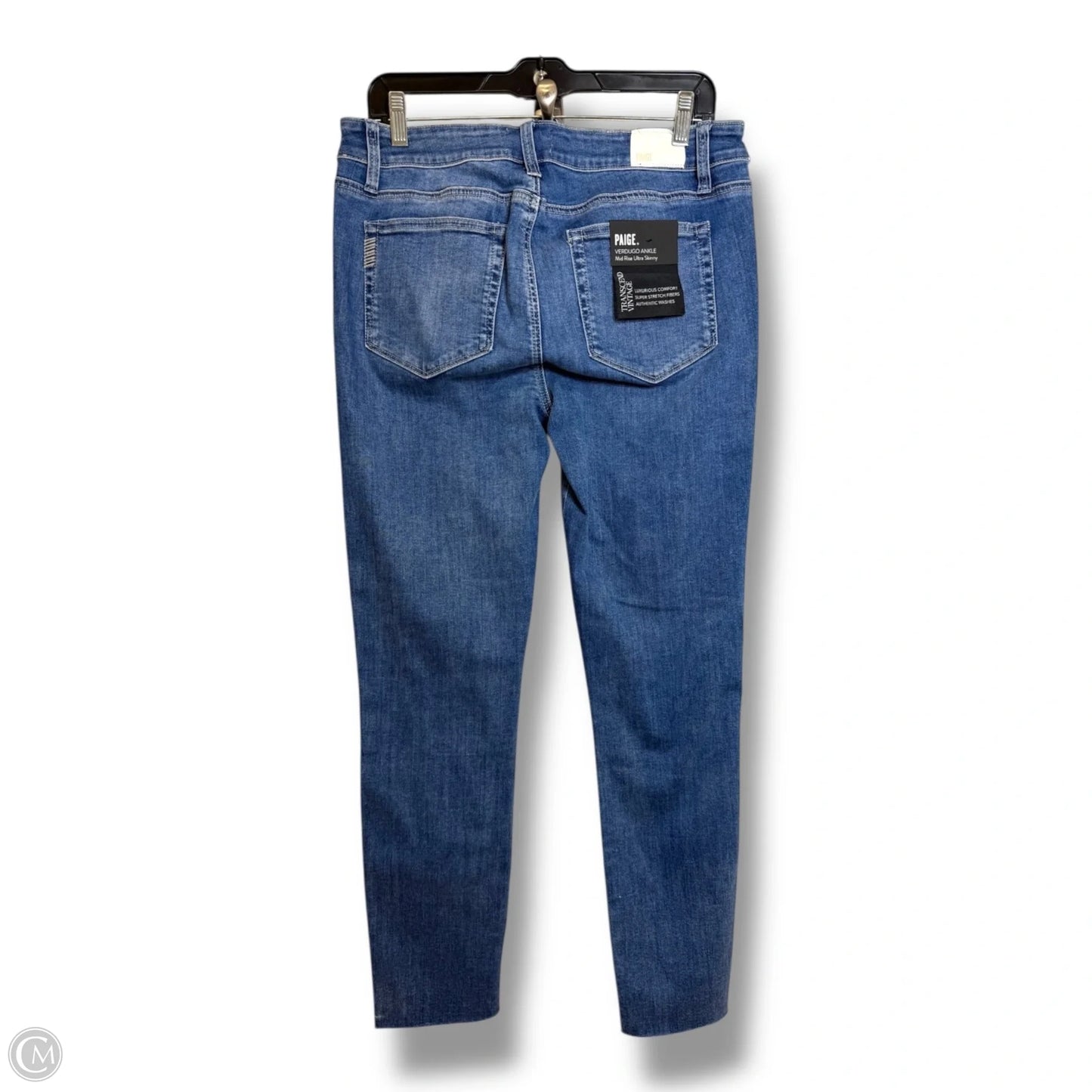 Jeans Skinny By Paige In Blue Denim, Size: 12