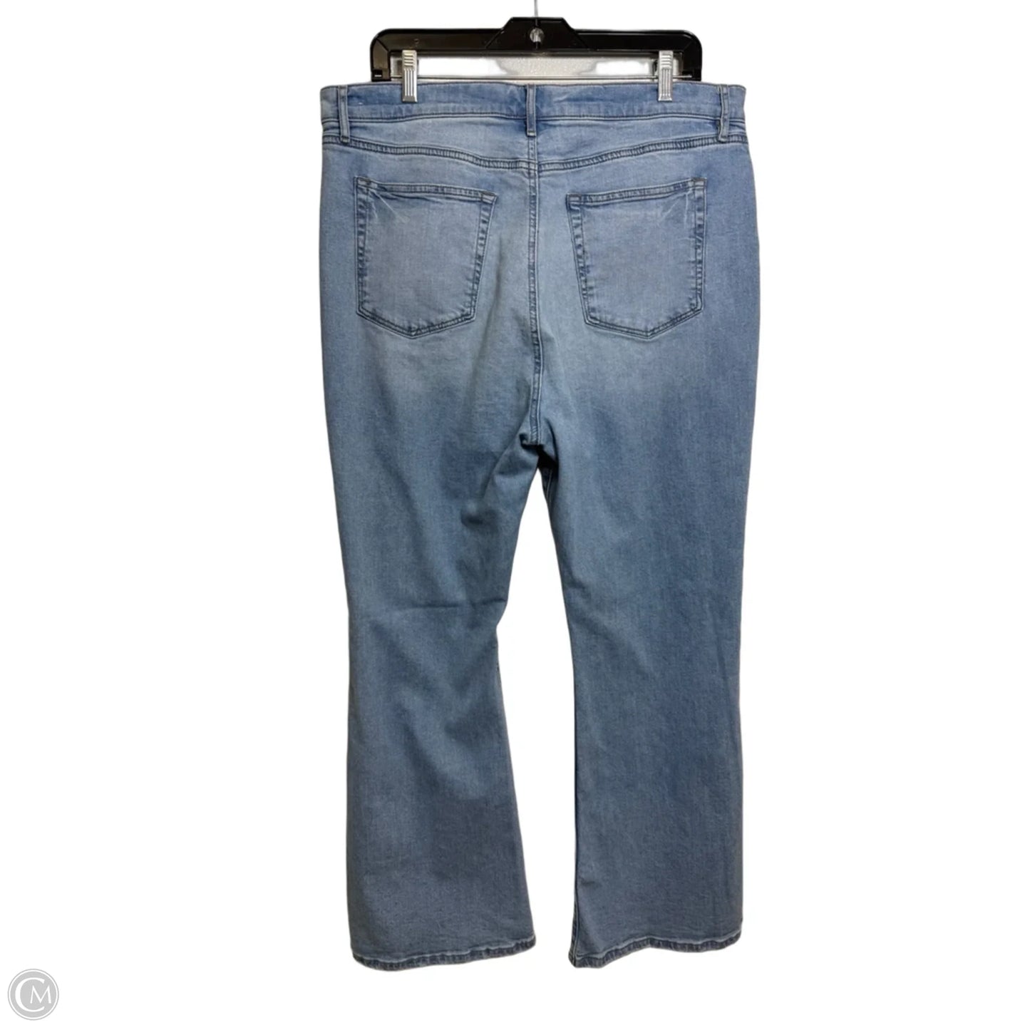 Jeans Wide Leg By Loft In Blue Denim, Size: 16