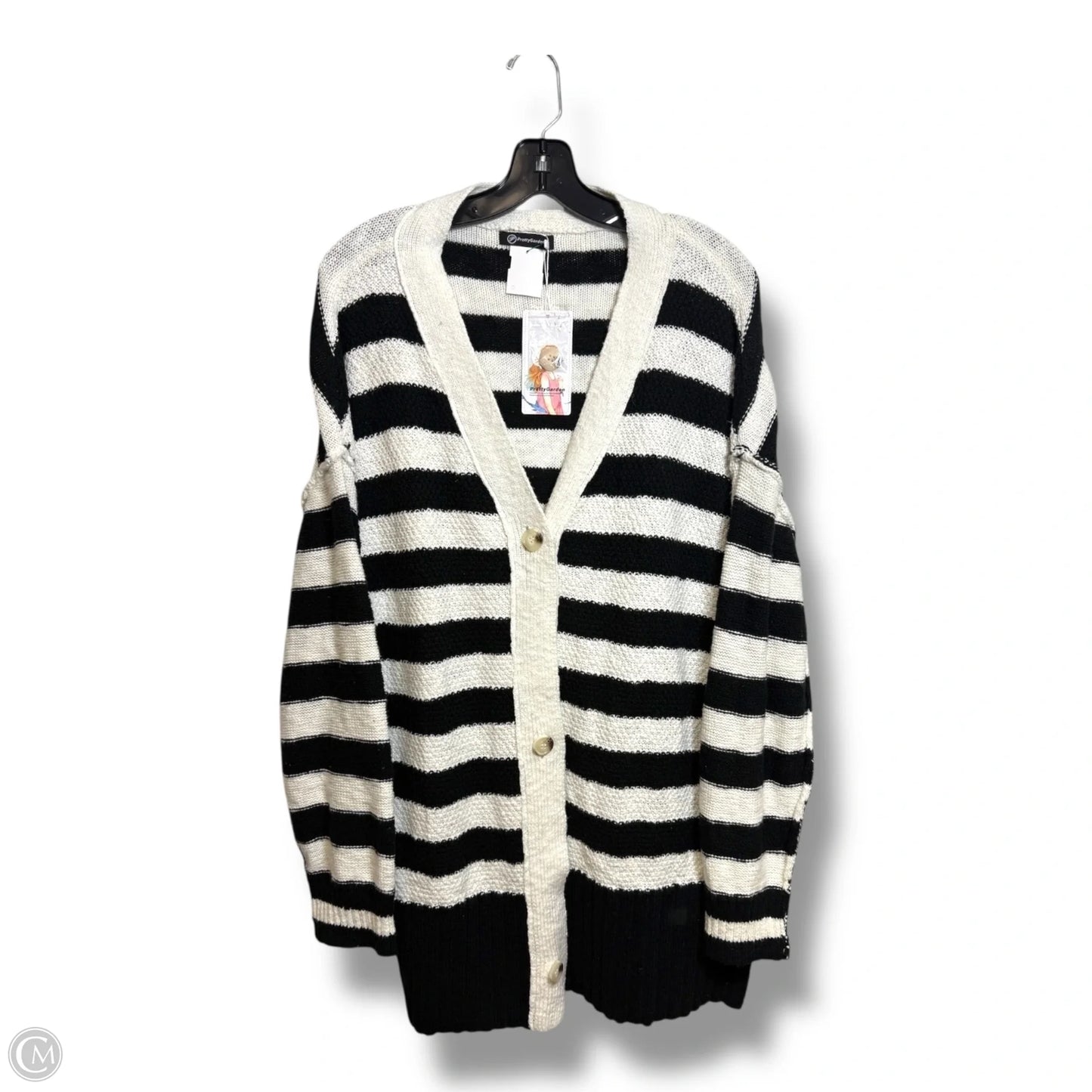 Cardigan By Prettygarden In Striped Pattern, Size: S