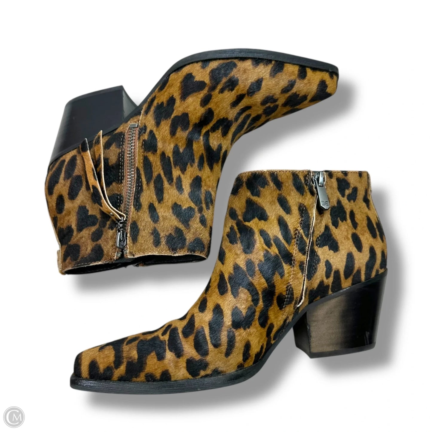Boots Ankle Flats By Sam Edelman In Animal Print, Size: 8