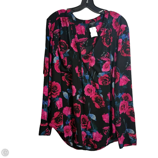 Top Long Sleeve By Torrid In Floral Print, Size: 2x